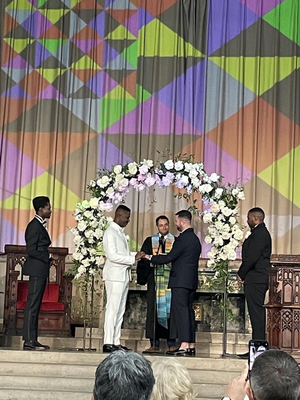 Nigerian gay rights activist, Edafe Okporo and his lover, Nick Giglio get married 