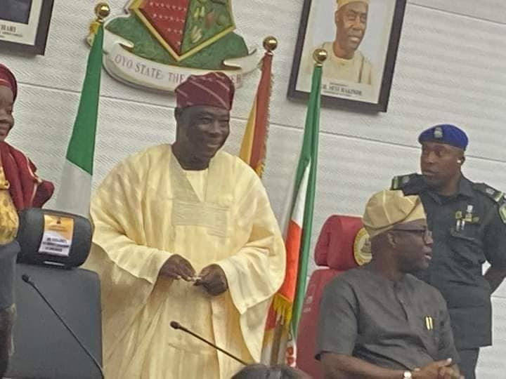Bayo Lawal sworn in as new Oyo Deputy Governor (photos)