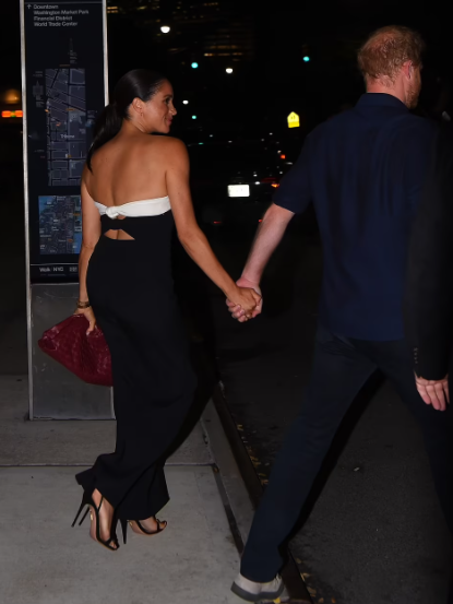 Prince Harry and Meghan Markle spotted leaving NYC Italian restaurant hours after Harry