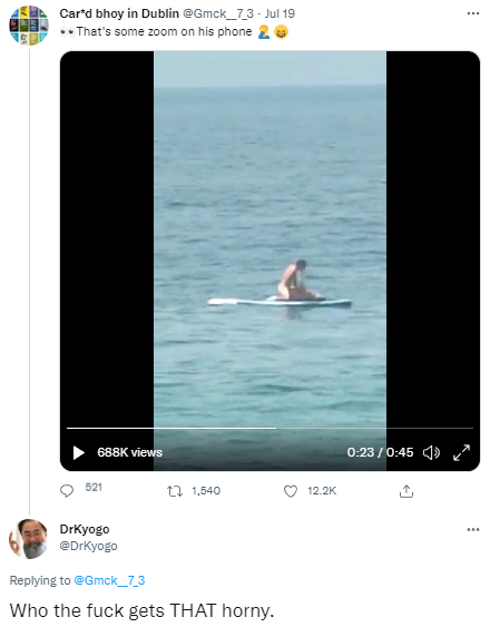 Raunchy couple caught making out on paddleboard in the middle of the ocean (video)