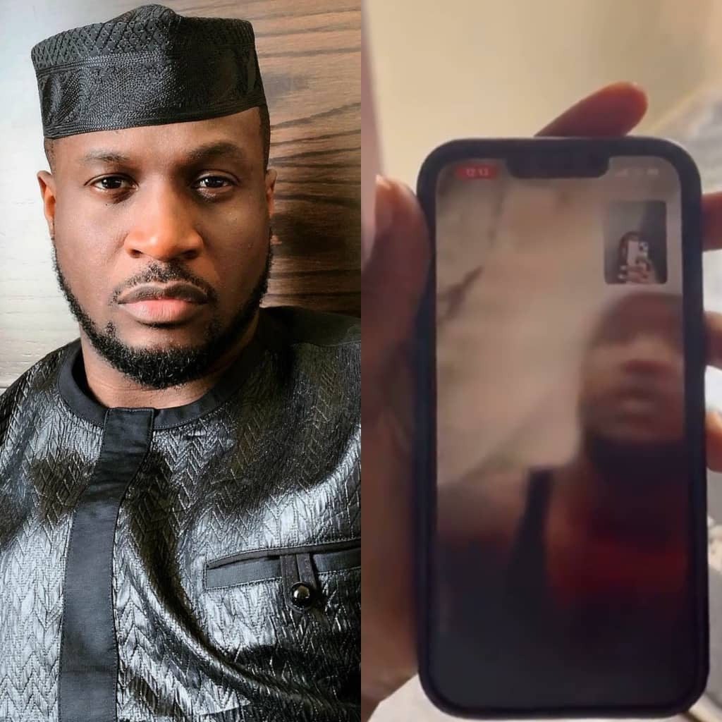 Singer Peter Okoye shares video showing how fraudsters who impersonate him defraud unsuspecting members of the public