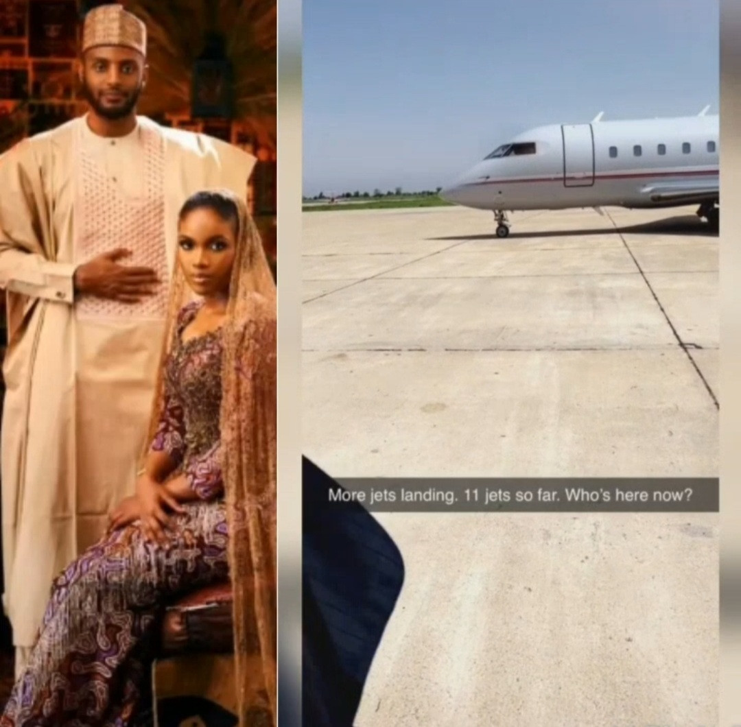 11 private jets and counting arrive Maiduguri dor wedding of Shehu, son of former Nigerian president, Late Umar Musa Yar
