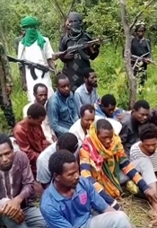 #SaveAK9TrainPassengers trends as Nigerians react to viral video of terrorists flogging victims of Abuja-Kaduna train attack