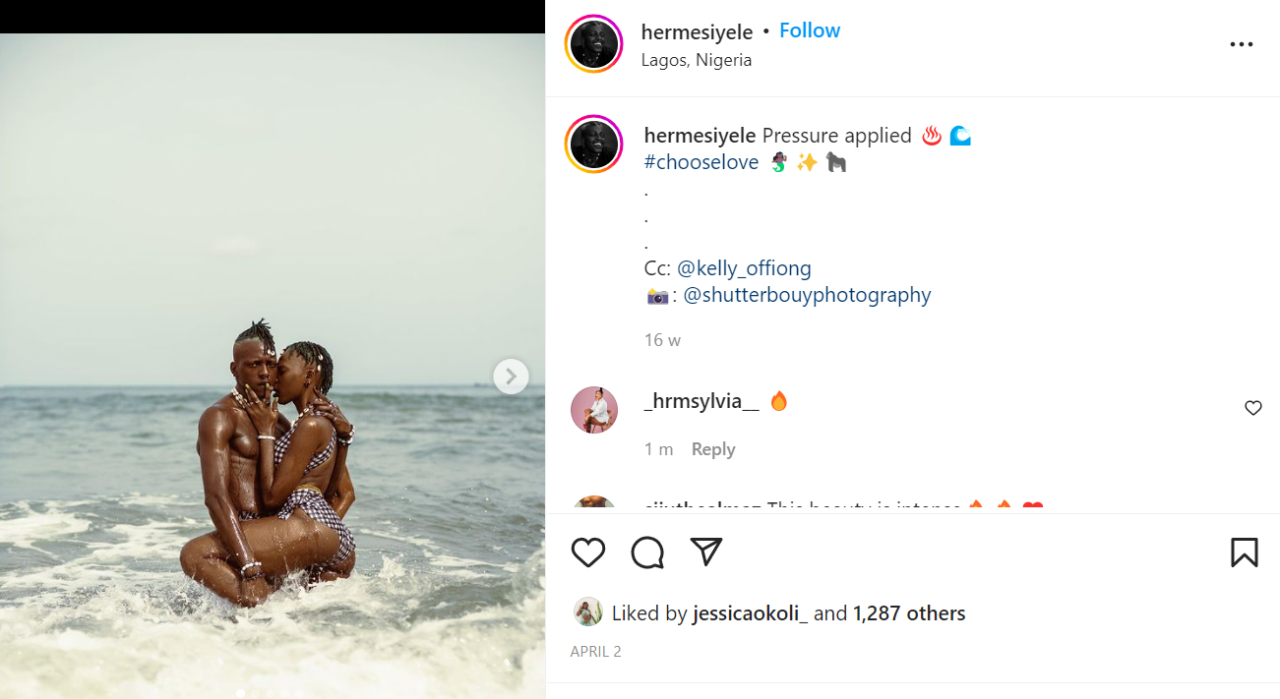 Photos of the women #BBNaija housemate, Hermes is in an intimate relationship with 