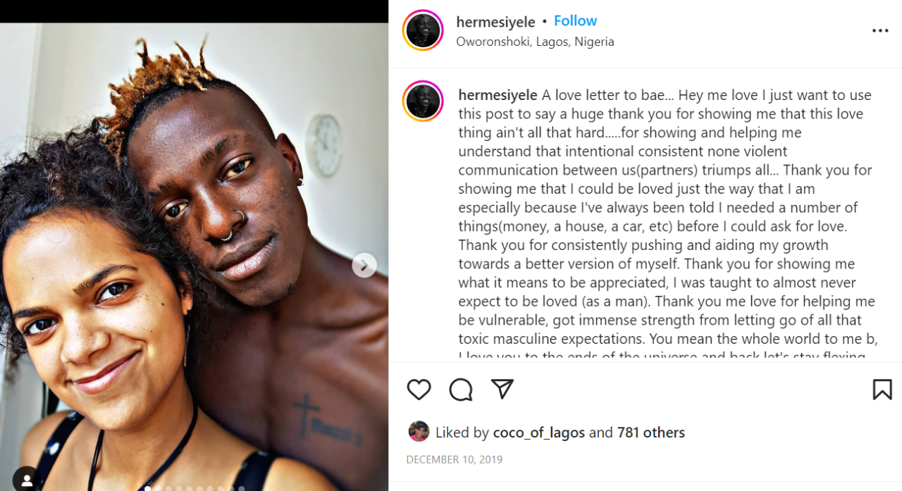 Photos of the women #BBNaija housemate, Hermes is in an intimate relationship with 