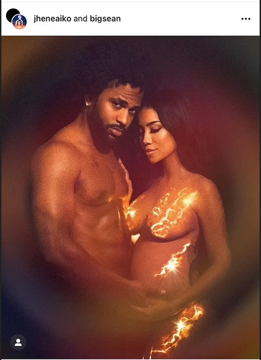 Pregnant Jhene Aiko showcases her baby bump in yellow bikini top (Photo)