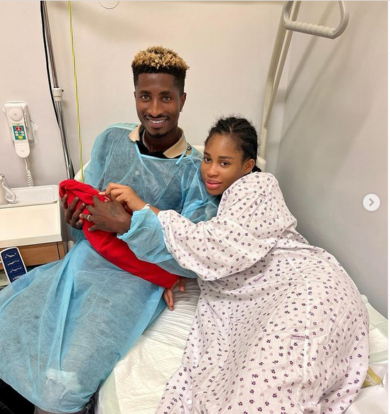 Nollywood actress, Yetunde Barnabas and Super Eagles striker Olayinka Peter welcome first child, a boy
