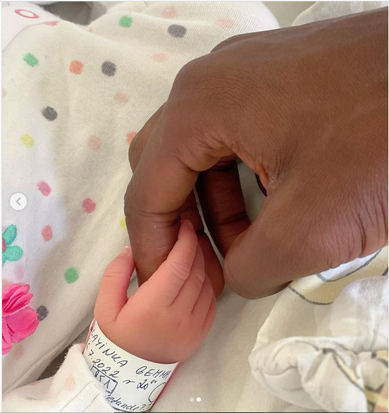 Nollywood actress, Yetunde Barnabas and Super Eagles striker Olayinka Peter welcome first child, a boy