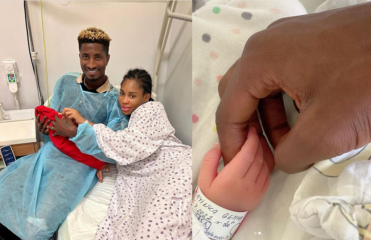 Nollywood actress, Yetunde Barnabas and Super Eagles striker Olayinka Peter welcome first child, a boy