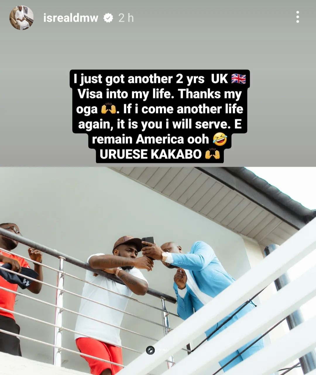 Israel DMW reveals why he will continue to serve Davido even in his next life