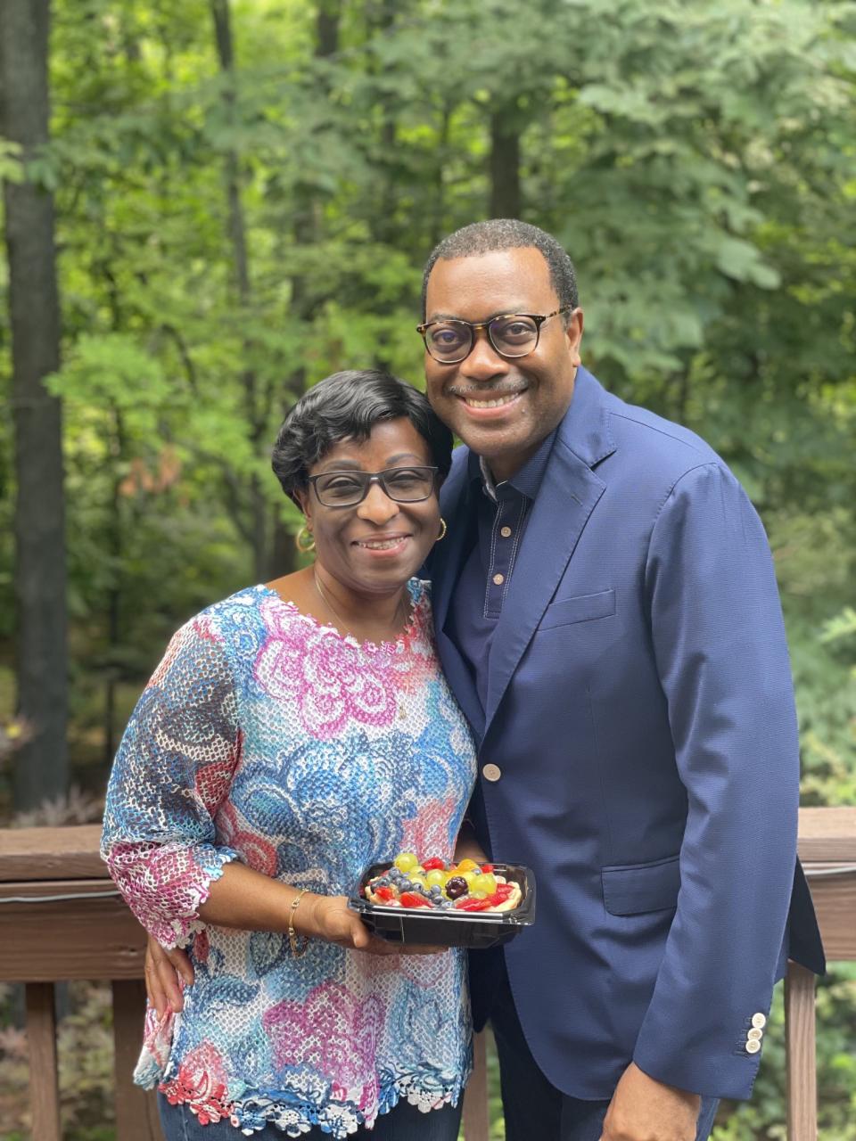 African Development Bank president, Akinwunmi Adesina and wife, Grace, celebrate 38th wedding anniversary