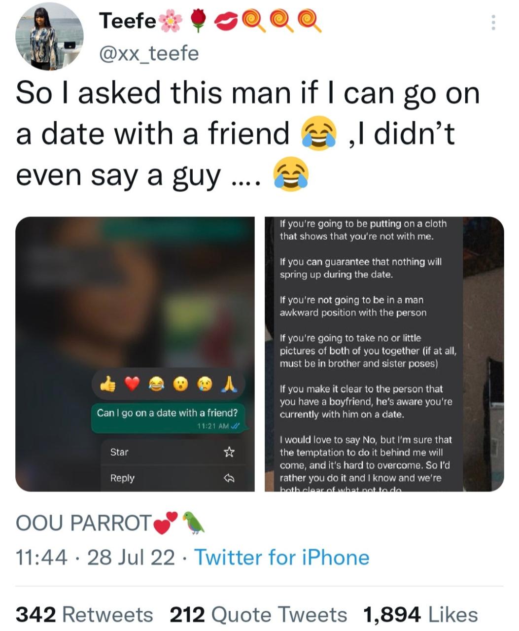 Woman shares boyfriend