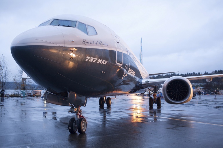 A Boeing 737 Max aircraft.
