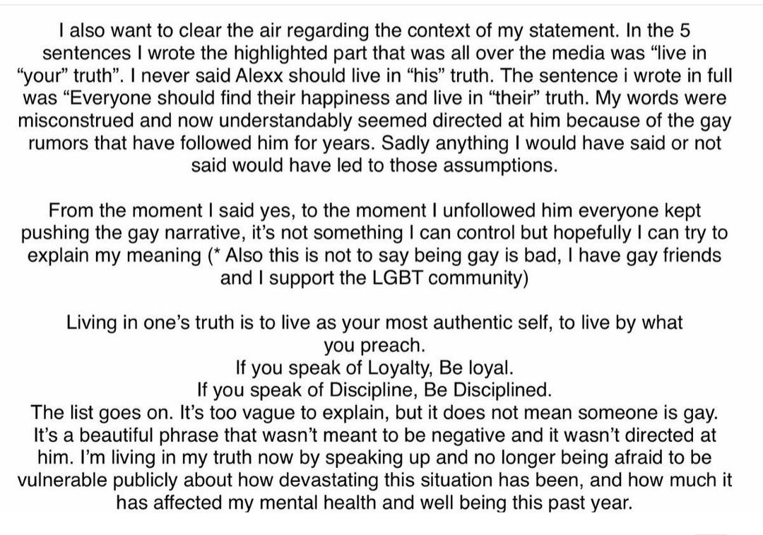 Fancy Acholonu clears the air as she apologises for her choice of words while announcing her separation from Alex Ekubo