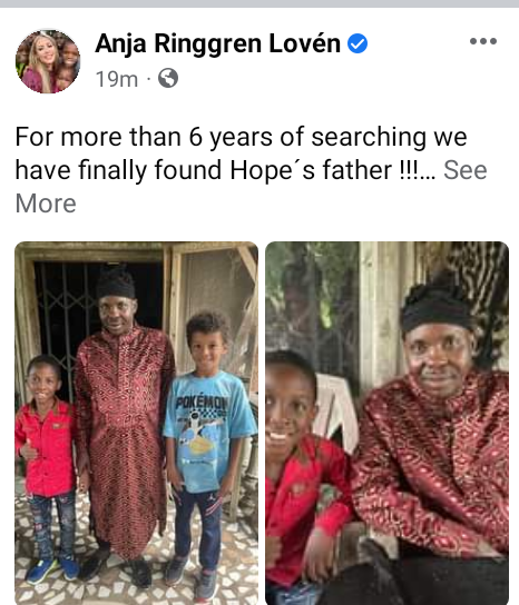 Akwa Ibom boy, Hope reunites with his father six years after he was branded a witch, stigmatized and left to starve to death 