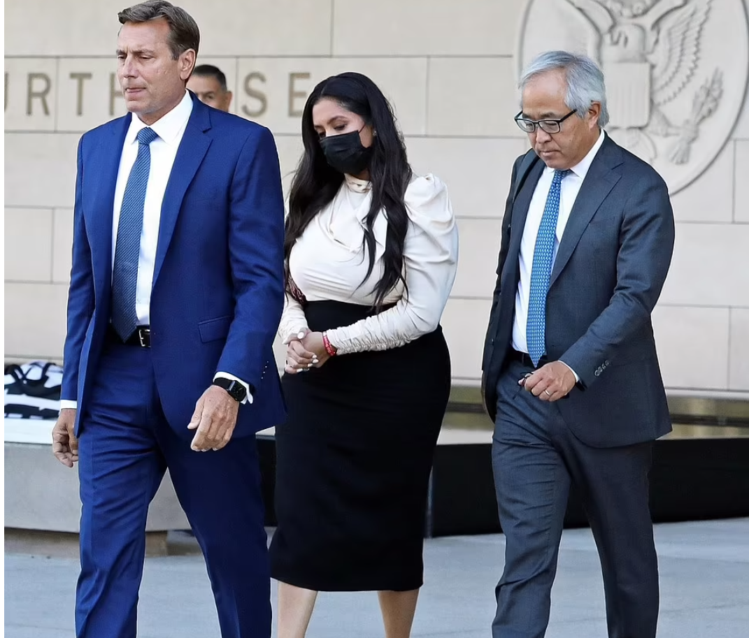 Vanessa Bryant leaves courtroom in tears after barman tells jury how an off-duty police officer showed him photos of Kobe and Gianna Bryant
