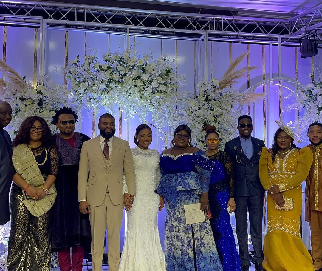 First photos and videos from the church wedding of Gospel artiste, Mercy Chinwo and Pastor Blessed