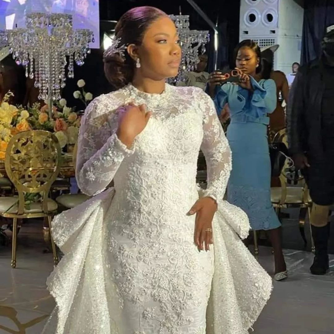 First photos and videos from the church wedding of Gospel artiste, Mercy Chinwo and Pastor Blessed