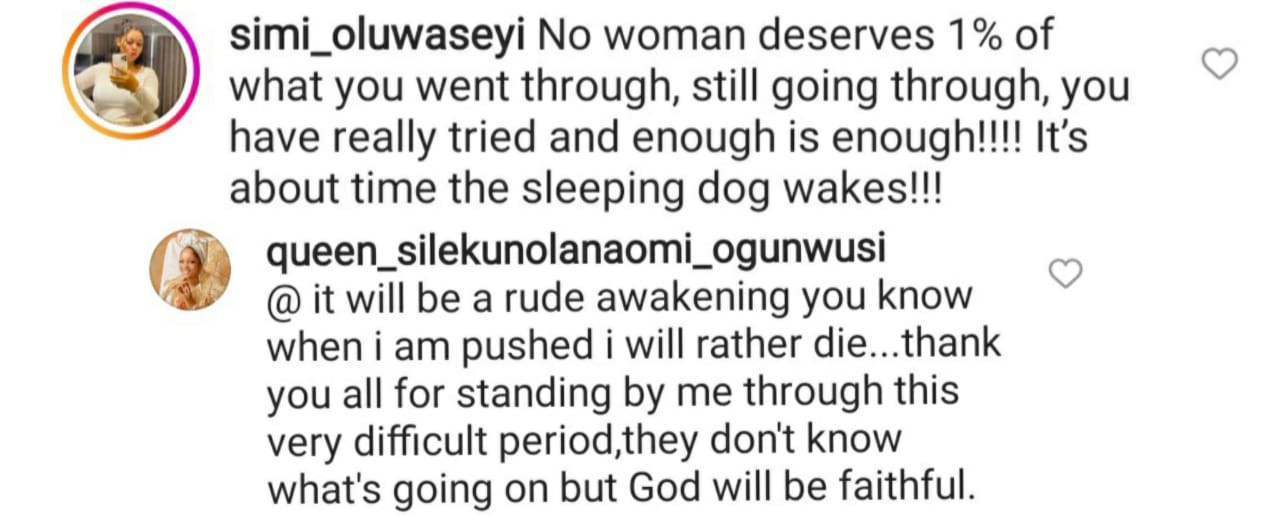 No woman deserves one percent of what you went through. Enough is enough