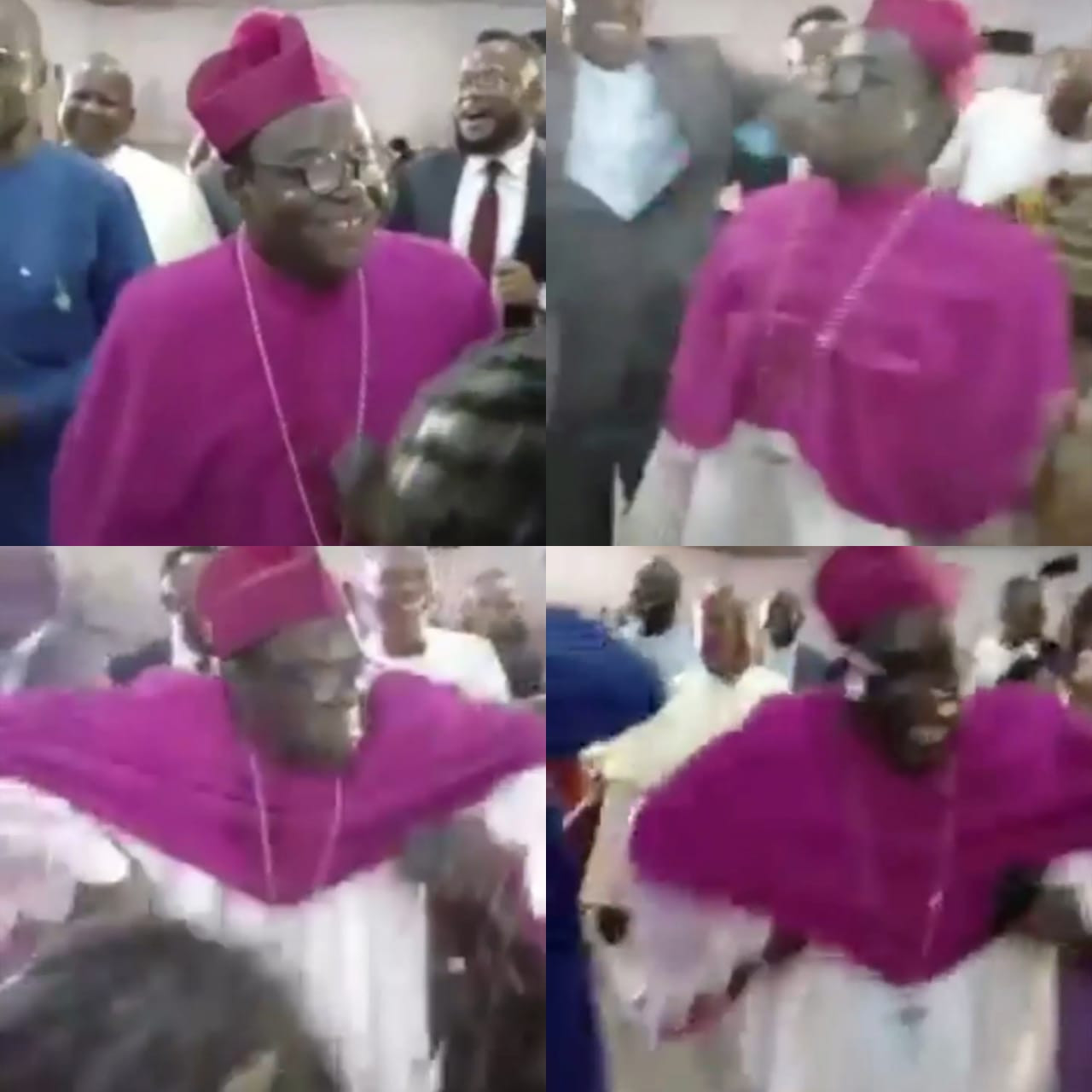 Watch Rev Kukah dancing