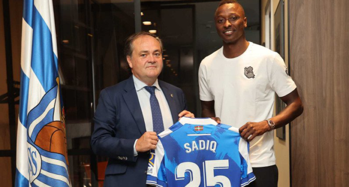 Super Eagles striker Sadiq Umar joins Real Sociedad for ?20m
