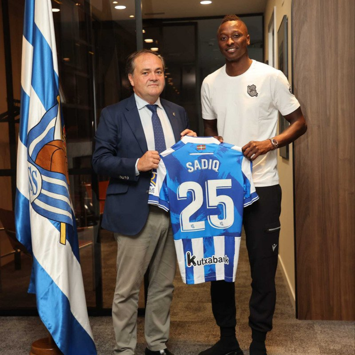 Super Eagles striker Sadiq Umar joins Real Sociedad for ?20m