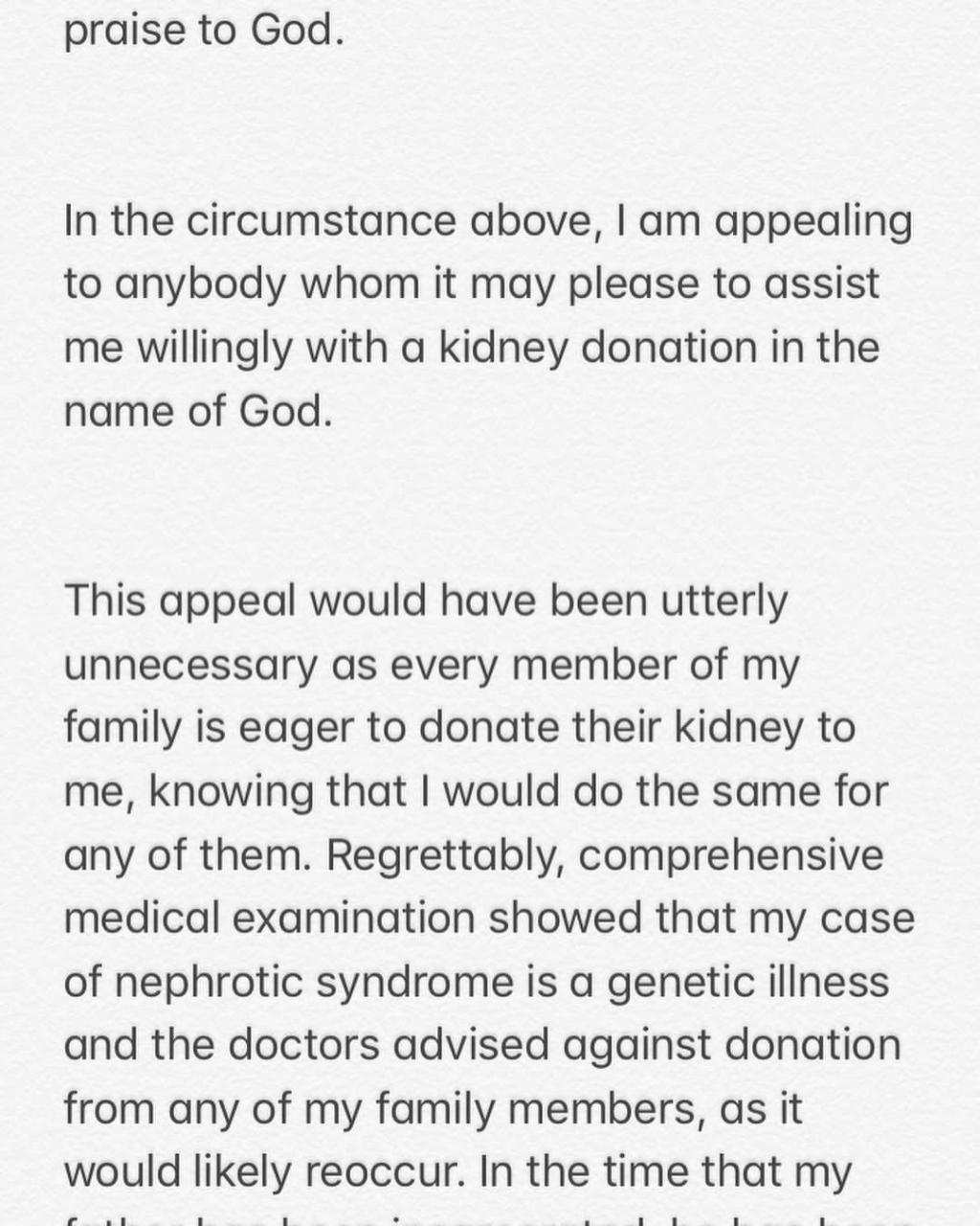 "Come to my aid and save my life" Sonia Ekweremadu publicly begs for kidney donor
