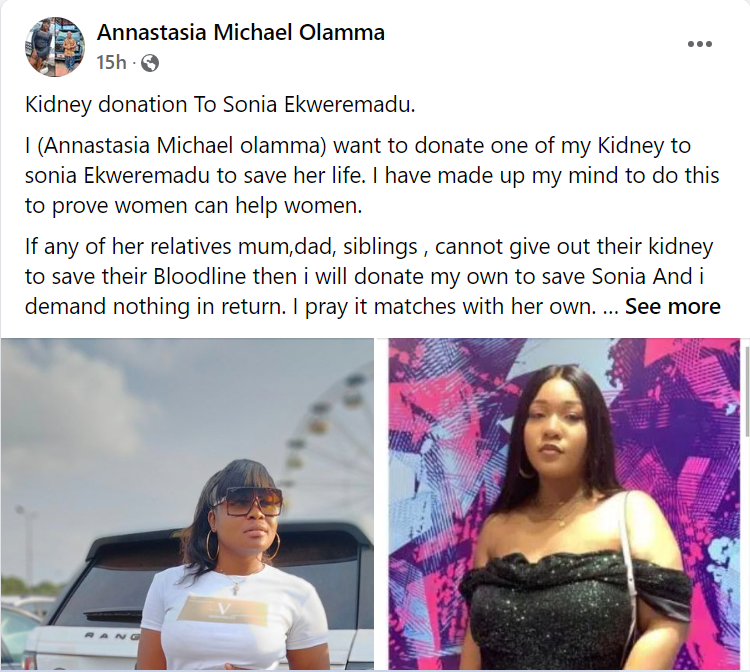 Nigerian lady offers to donate her kidney to Senator Ike Ekweremadu