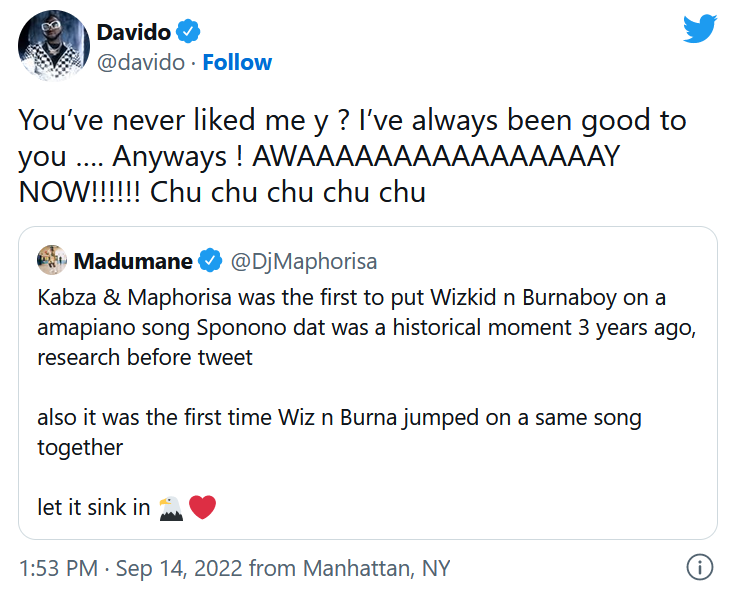 I brought Amapiano music to Nigeria - Singer May D reacts to DJ Maphorisa and Davido Amapiano tussle