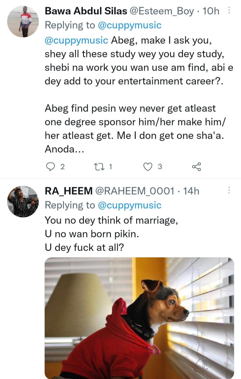 Twitter users react as DJ Cuppy reveals she