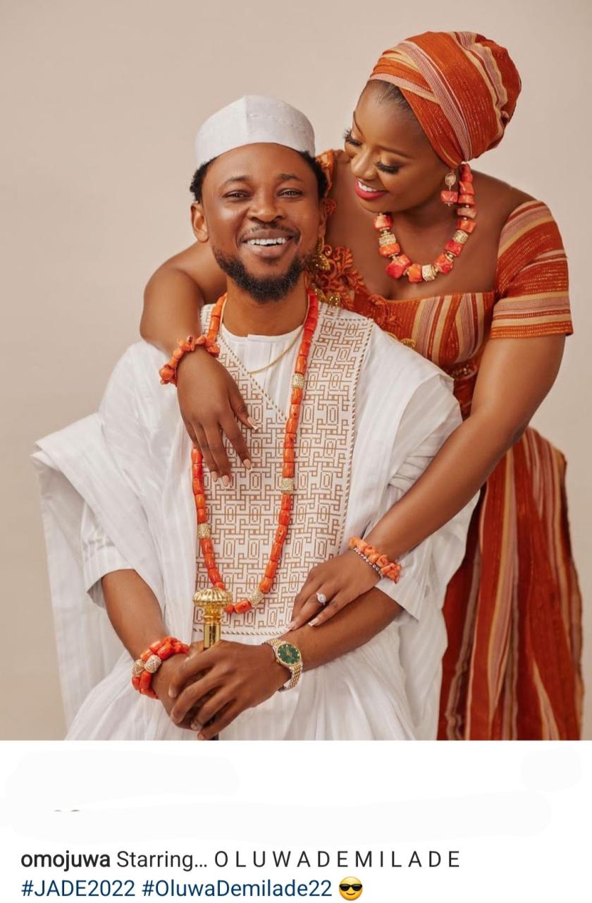 Omojuwa releases pre-wedding photos