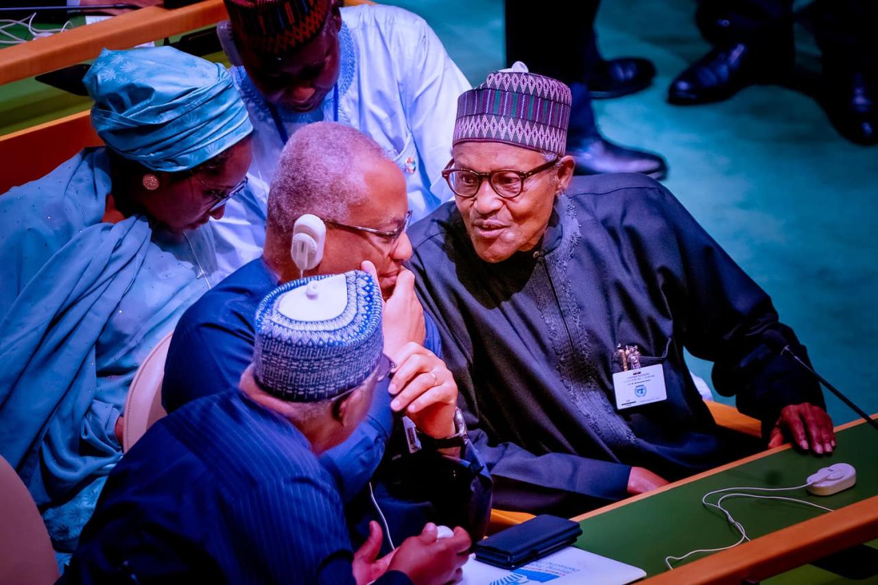 President Buhari at the 77th UN General Assembly meeting (photos)