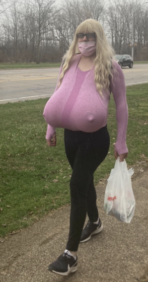 School defends trans teacher with big distracting fake breasts, says she 