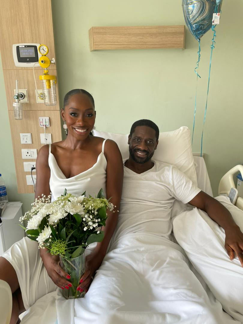 Couple get married on husband