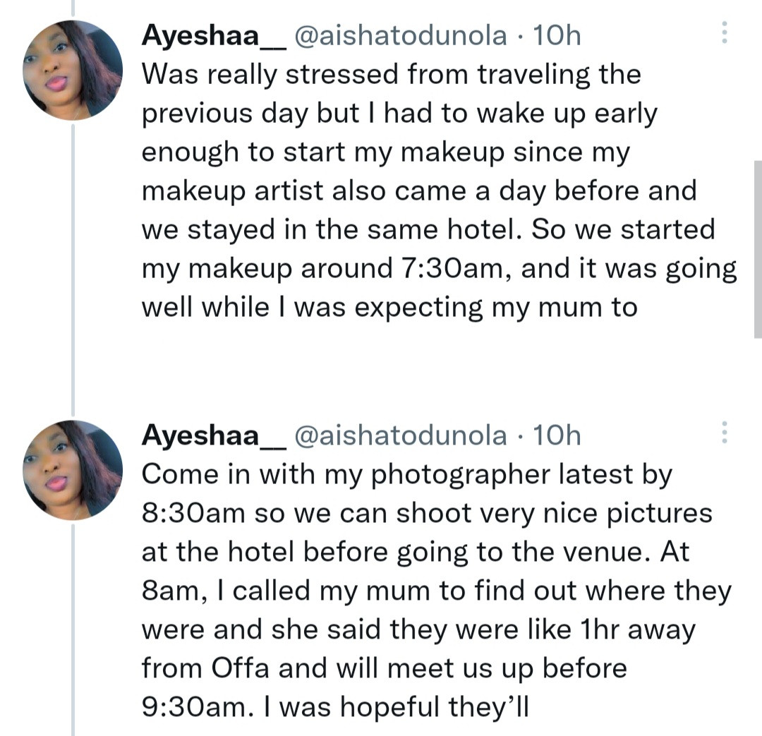 Between a Nigerian bride and her mum who kicked against her paying a photographer N55k to take pictures at her introduction