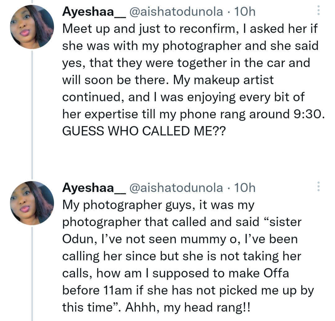 Between a Nigerian bride and her mum who kicked against her paying a photographer N55k to take pictures at her introduction