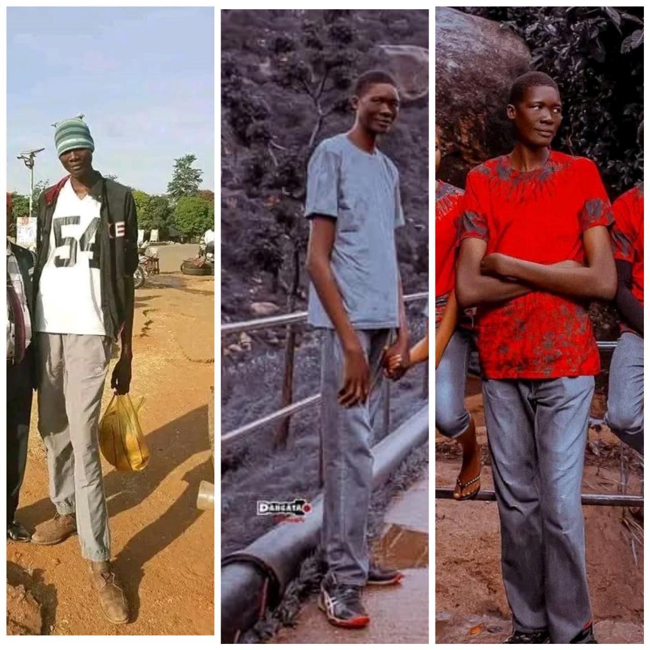 Photos of the "tallest man in Kaduna"