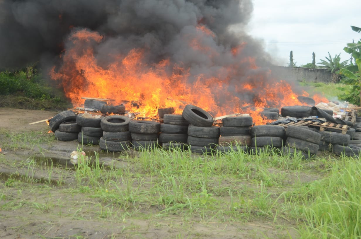 NDLEA sets ablaze N194b worth of cocaine recovered in Lagos warehouse 