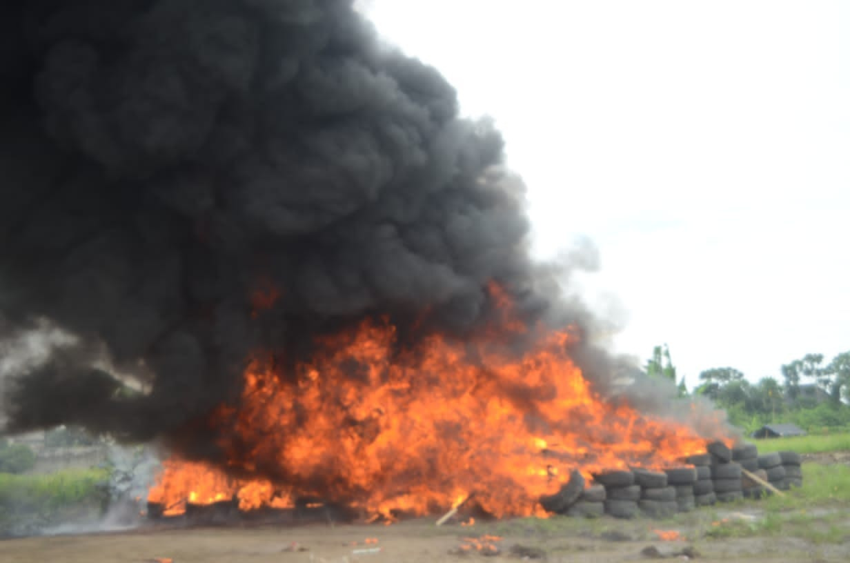 NDLEA sets ablaze N194b worth of cocaine recovered in Lagos warehouse 