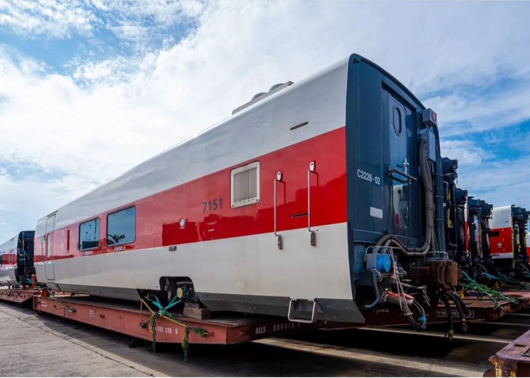 Lagos takes delivery of trains for Red Line rail system