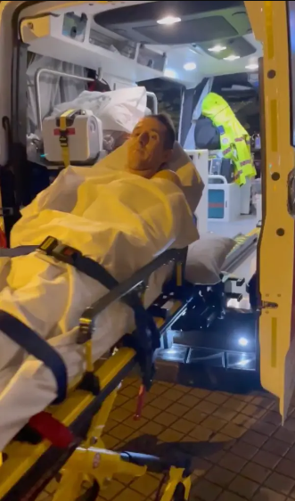 Groom ends up in hospital on wedding night after suffering horrific injuries while trying to show bride how much he loves her