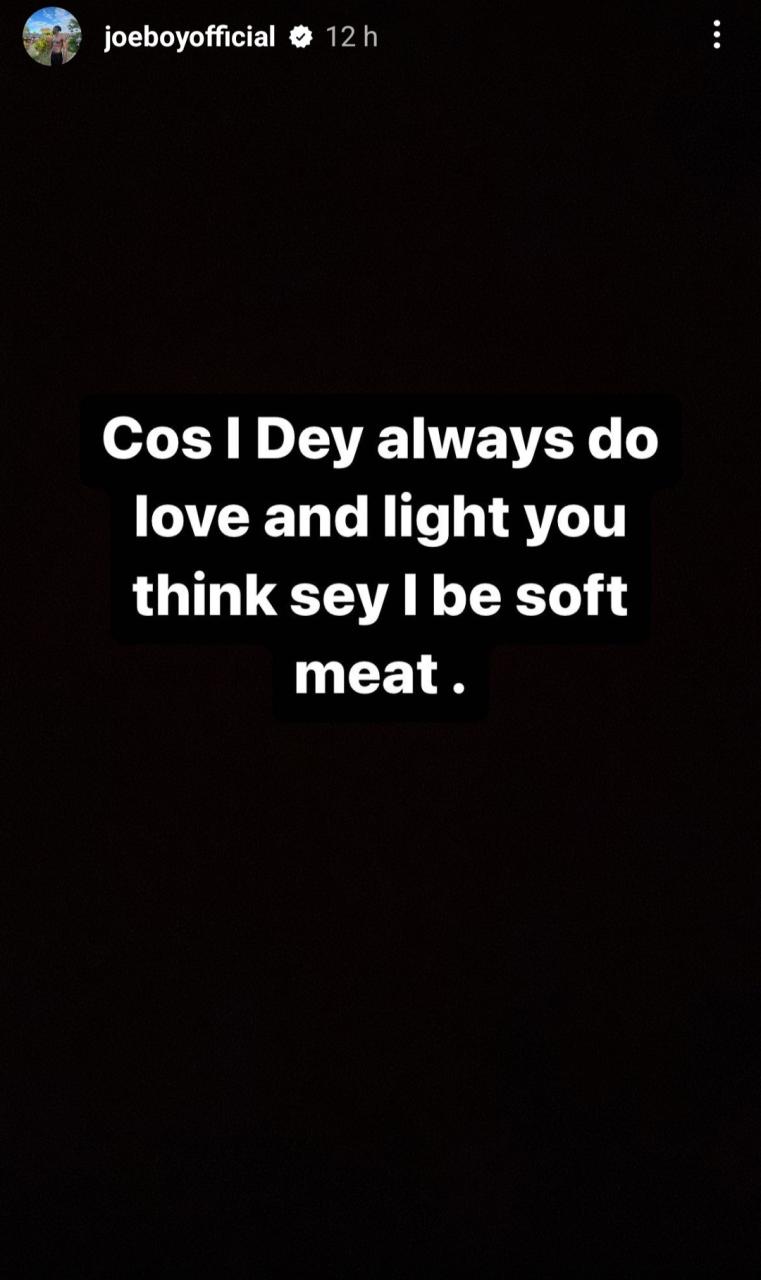 Joeboy reacts to singer Asa