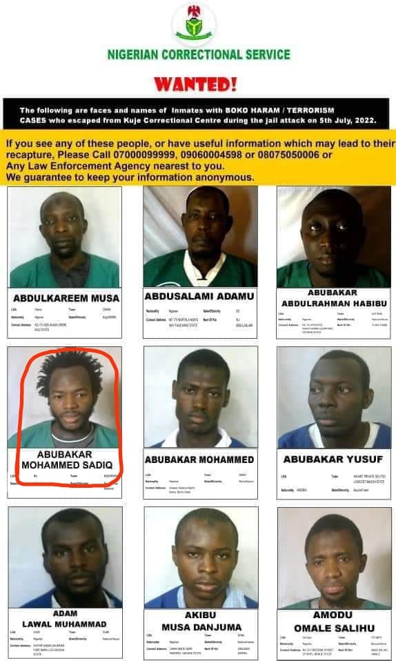 Kuje prison escapee arrested in Kano 