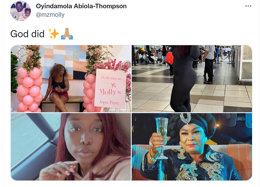 Nigerian lady throws 