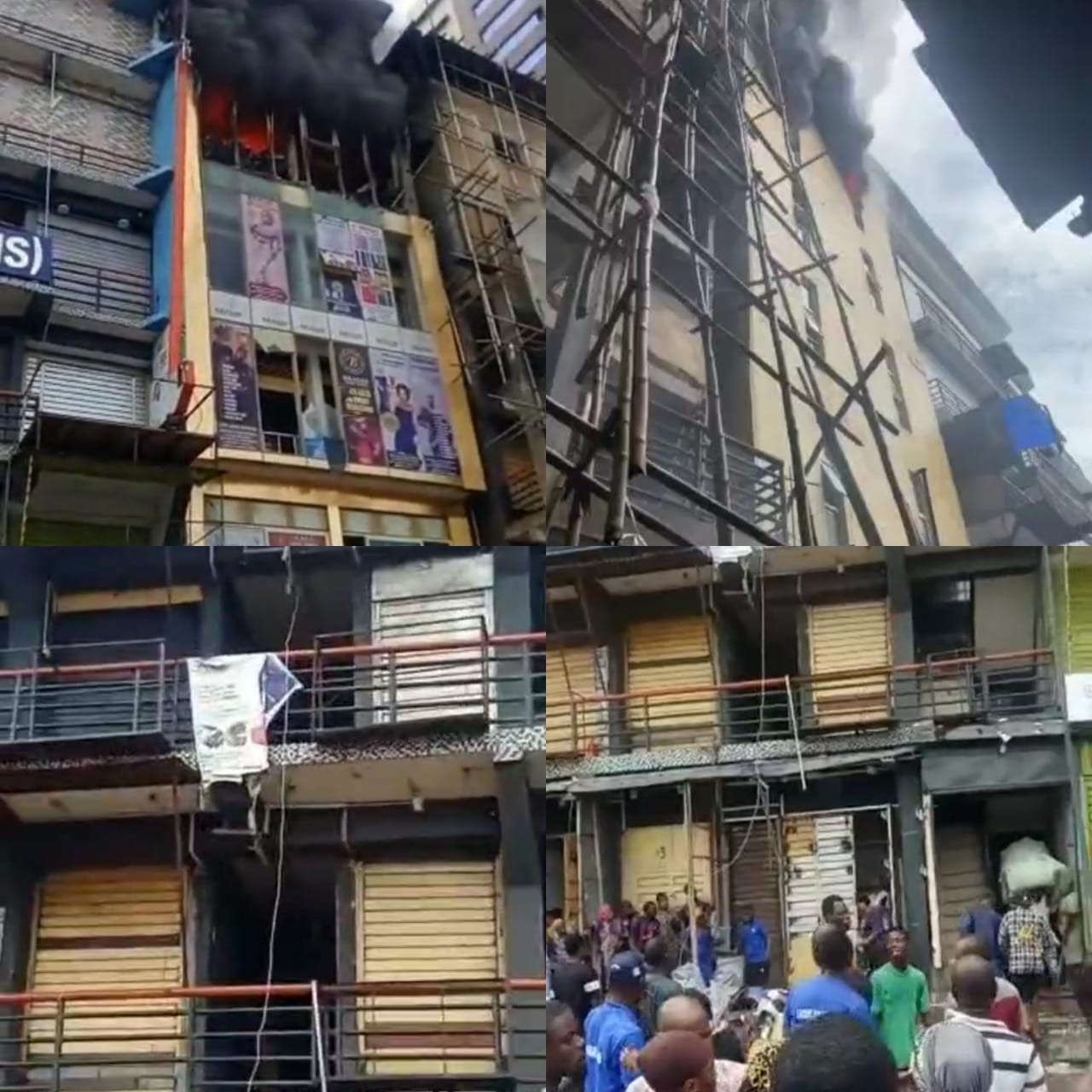 Fire guts plaza in Balogun market (video)