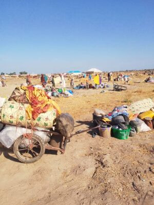 Military base ravaged by flood in Borno (photos)