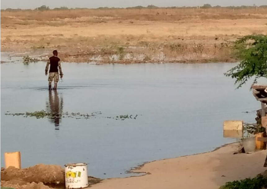 Military base ravaged by flood in Borno (photos)