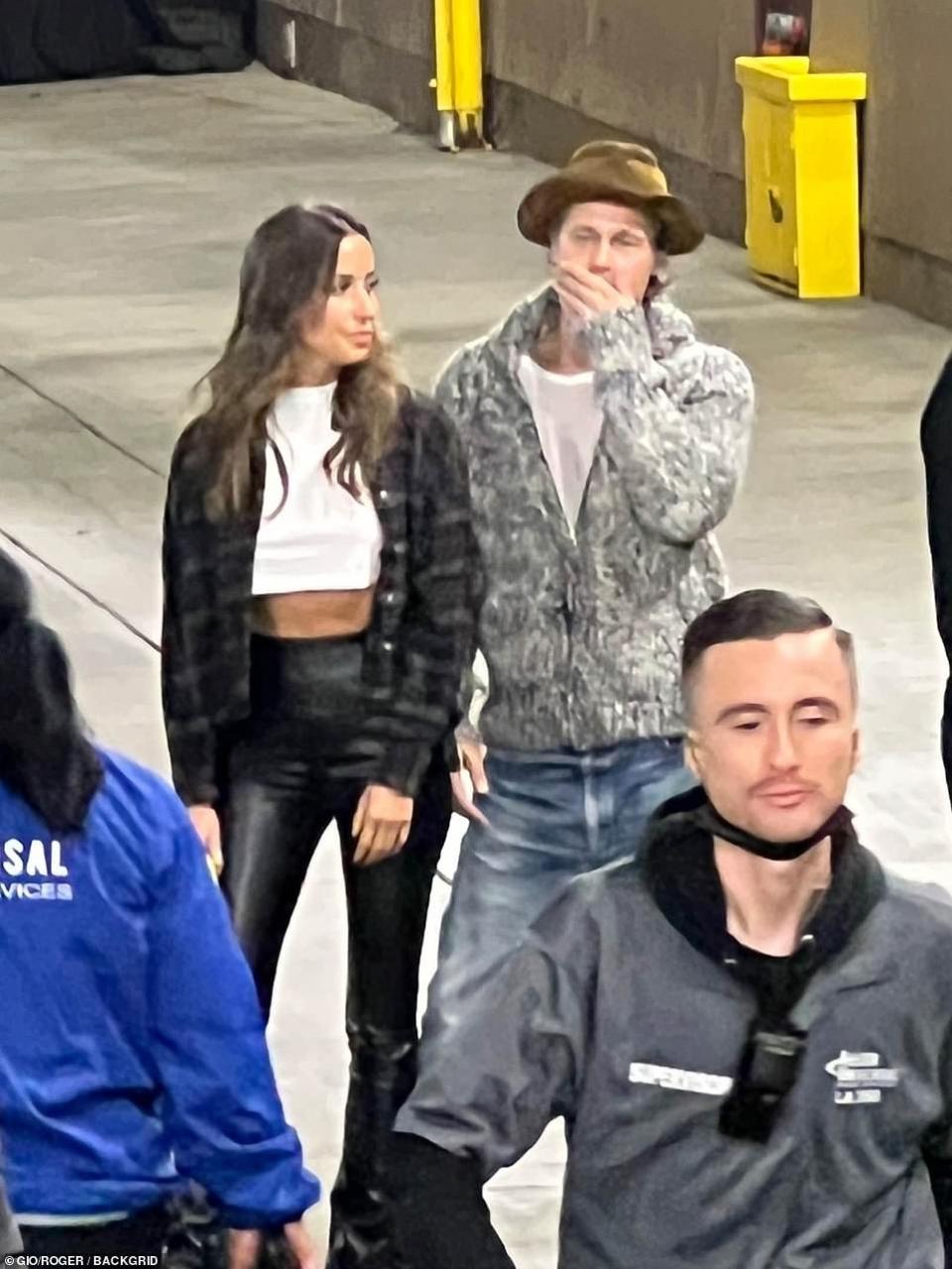 Brad Pitt spotted at Bono concert with Paul Wesley?s ex wife, Ines de Ramon