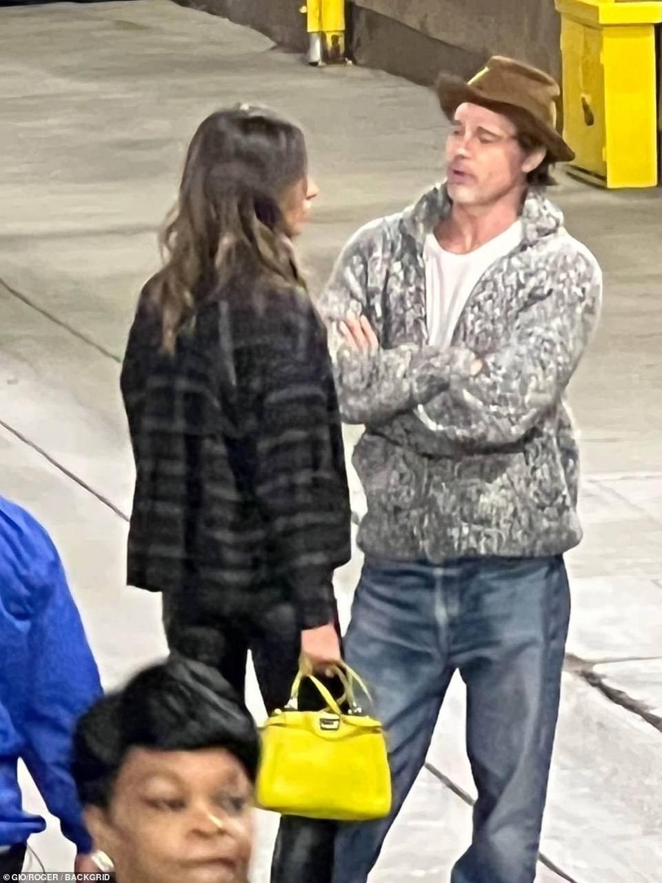 Brad Pitt spotted at Bono concert with Paul Wesley?s ex wife, Ines de Ramon
