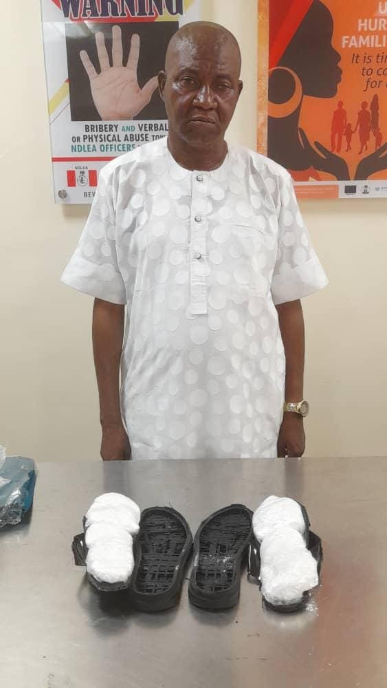 Wanted drug kingpin nabbed as NDLEA arrests another Saudi-bound trafficker with cocaine concealed in sandals at Lagos airport 